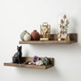 Hanah Home Raf308 Estantería Decorativa de Madera Maciza de 60 cm
